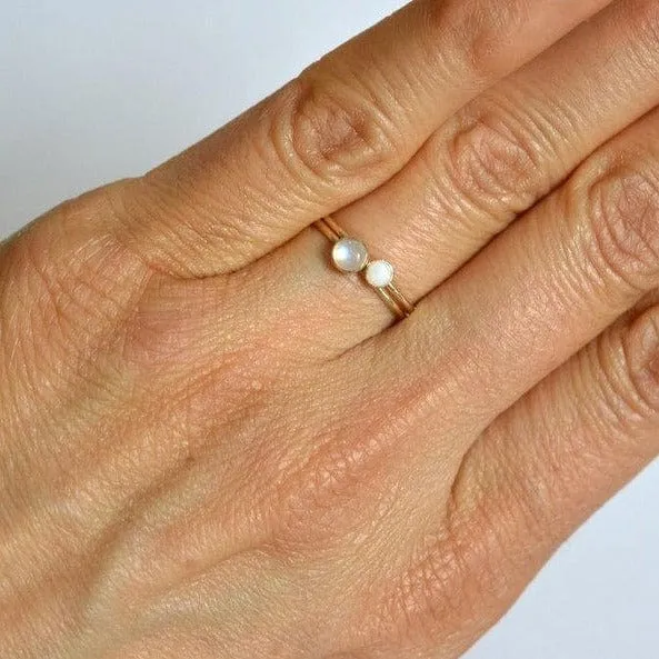 14k Moonstone & Opal Set