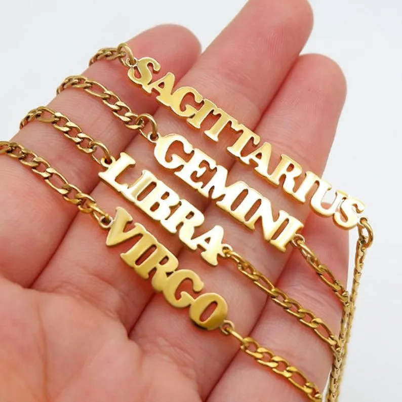18k Gold-Filled Zodiac Anklet For Women - Gold Anklet - Nova Anklet