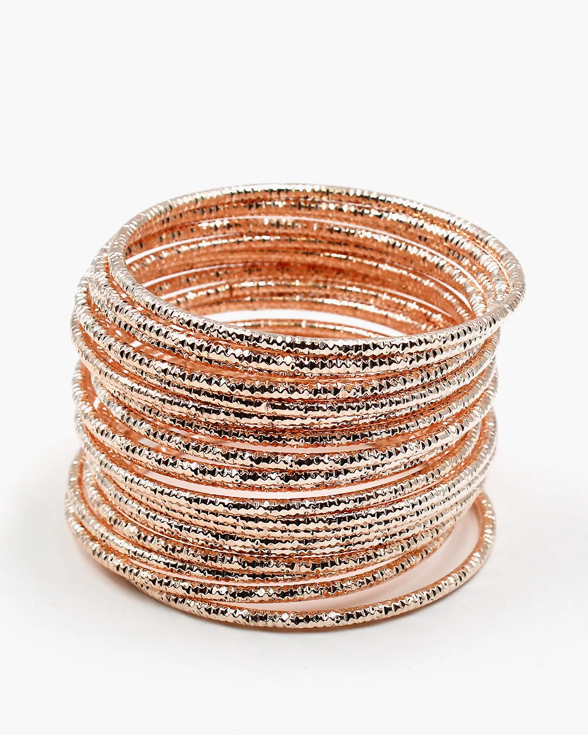 20PC Diamond Cut Bangle Set