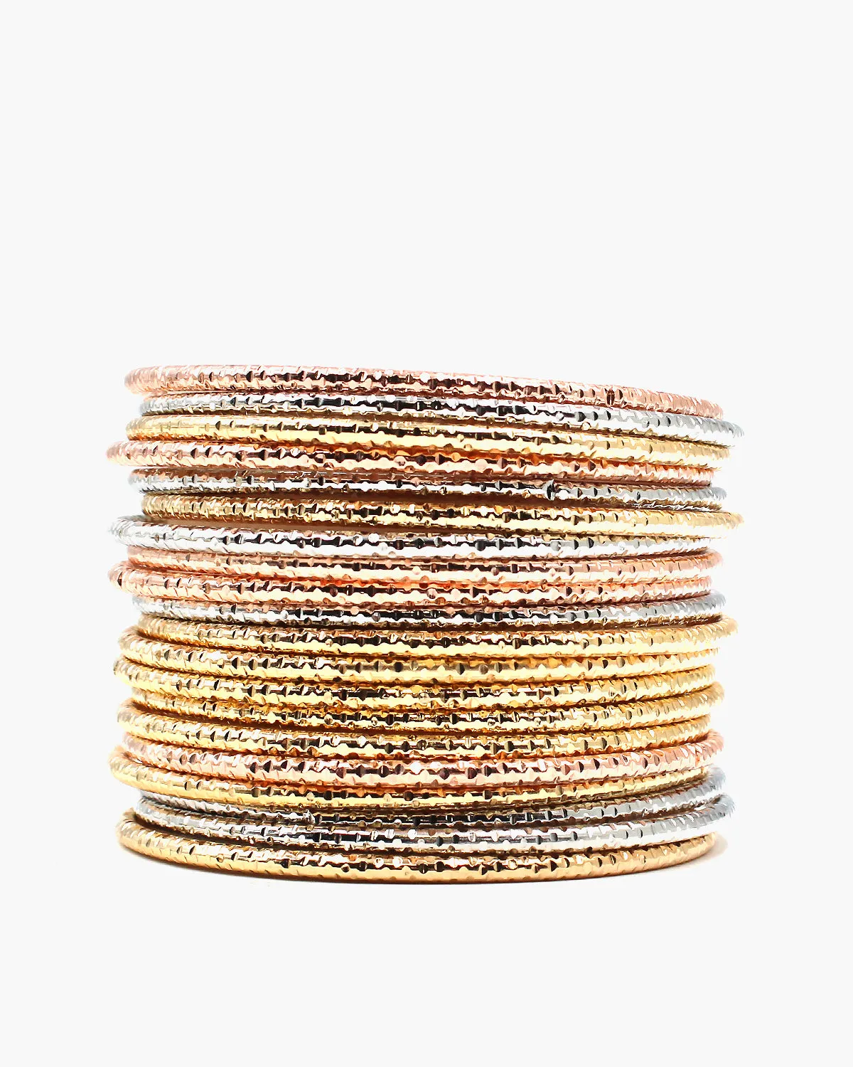 20PC Diamond Cut Bangle Set