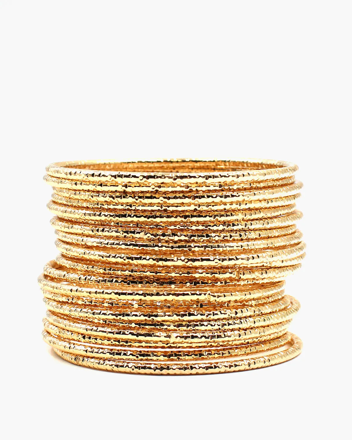 20PC Diamond Cut Bangle Set