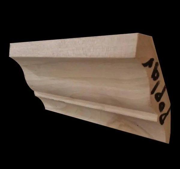 3 1/4" Stain Grade Crown Molding Poplar