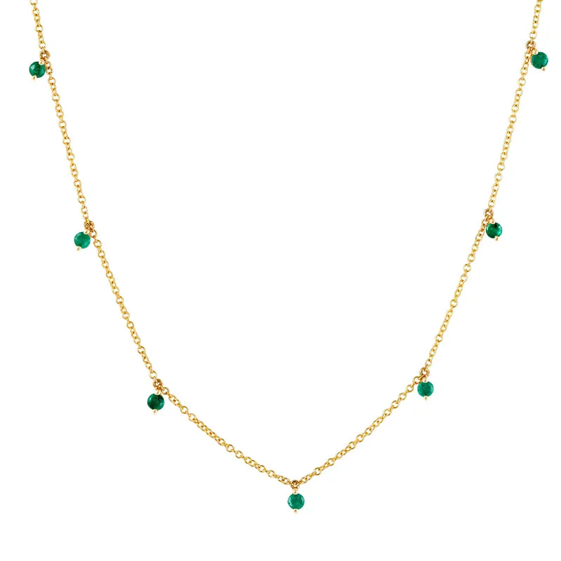 7 Diamond Charm Necklace