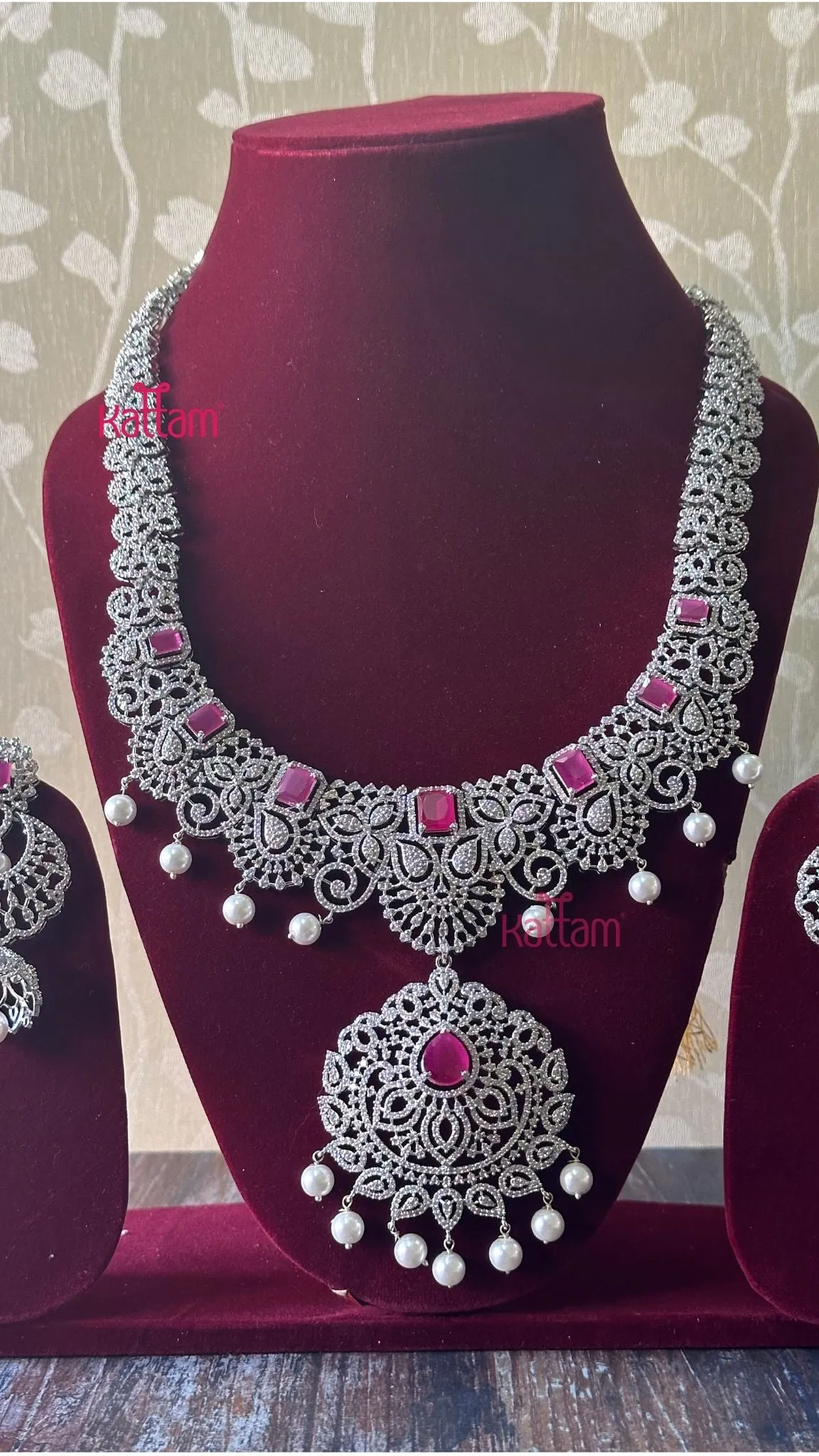 AD Leafy Ruby Bridal Haram