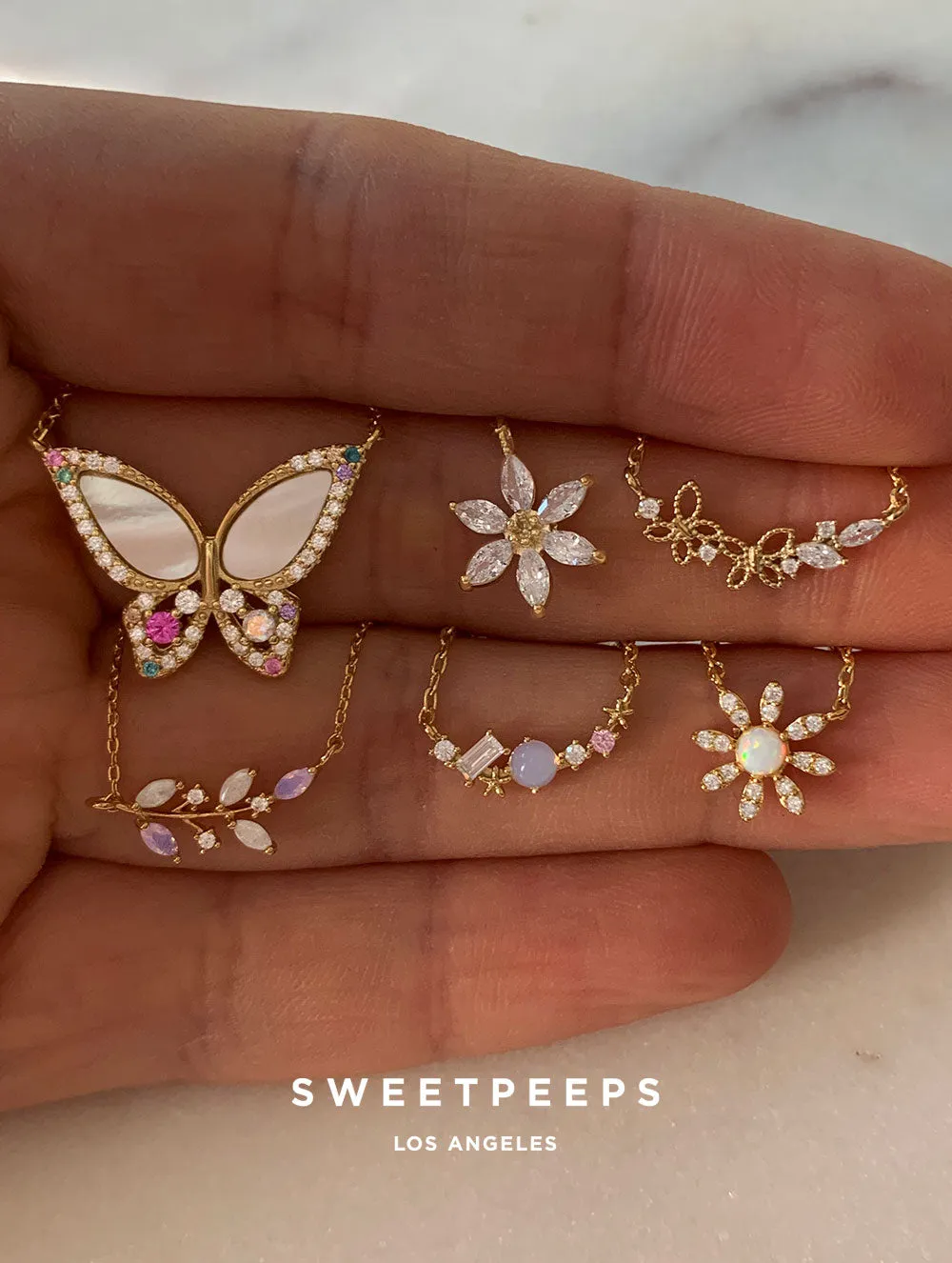 Amber Lily Necklace