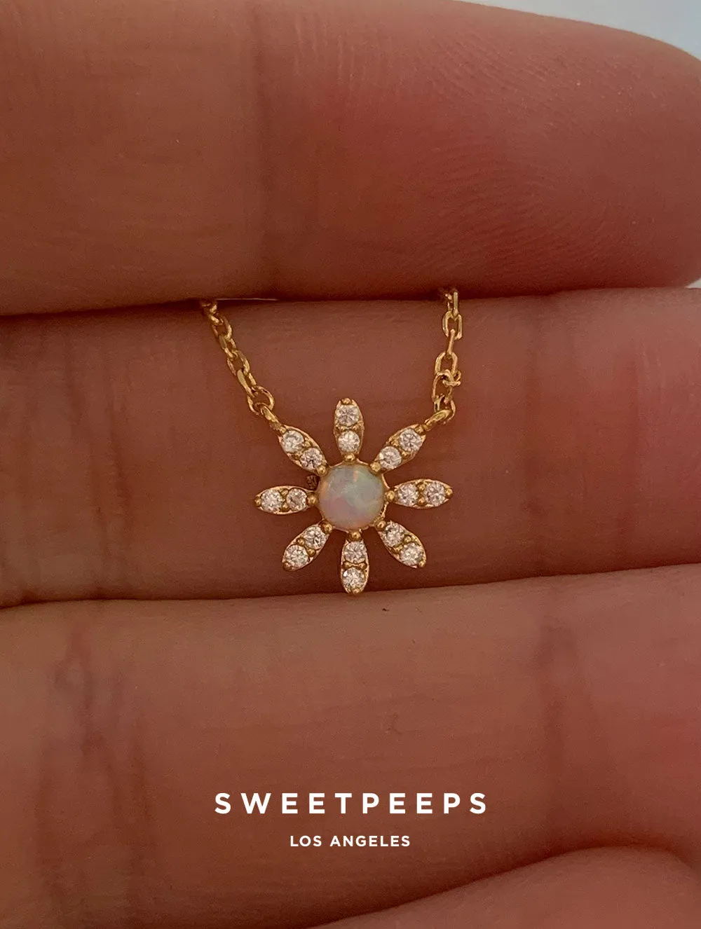 Amber Lily Necklace
