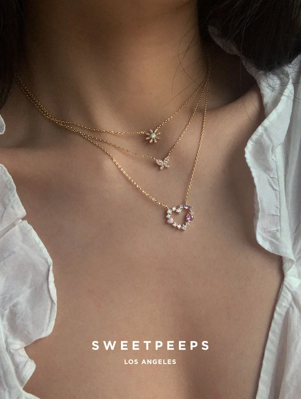 Amber Lily Necklace