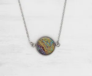 Amber Waves Large Circle Necklace | Beach Jewelry