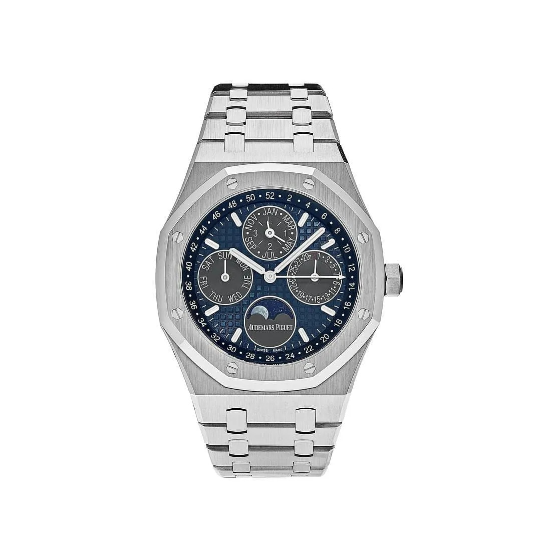 Audemars Piguet Royal Oak Perpetual Calendar 26574TI.OO.1220TI.01 Titanium Blue Dial