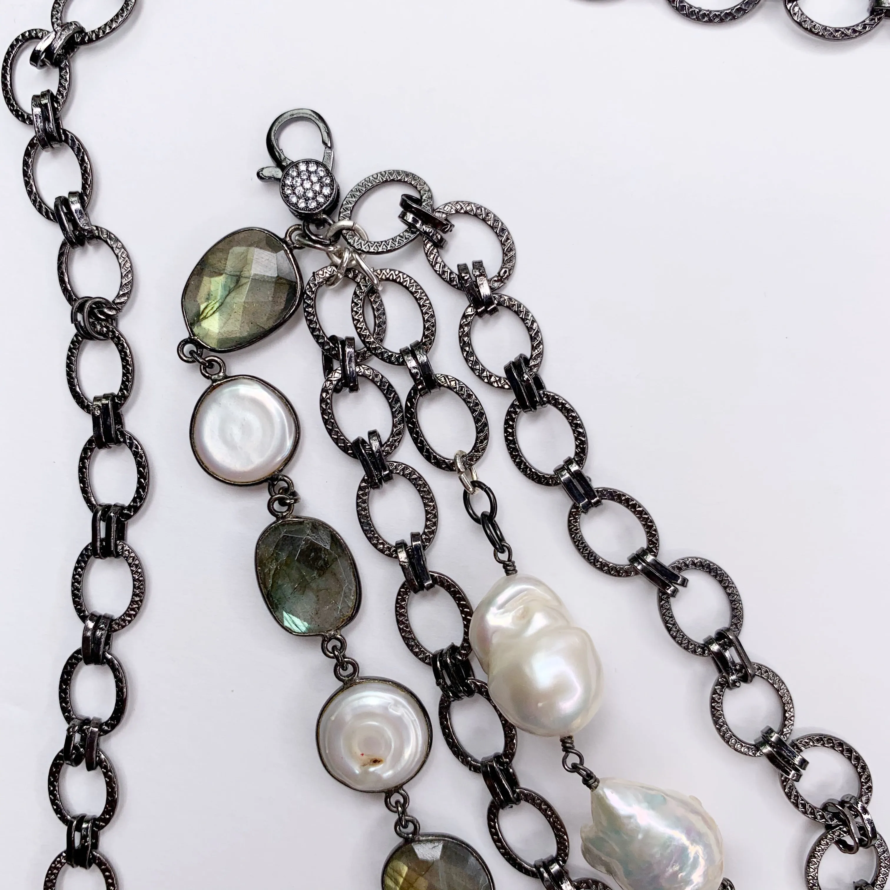 Baroque Pearl Gemstone Belt