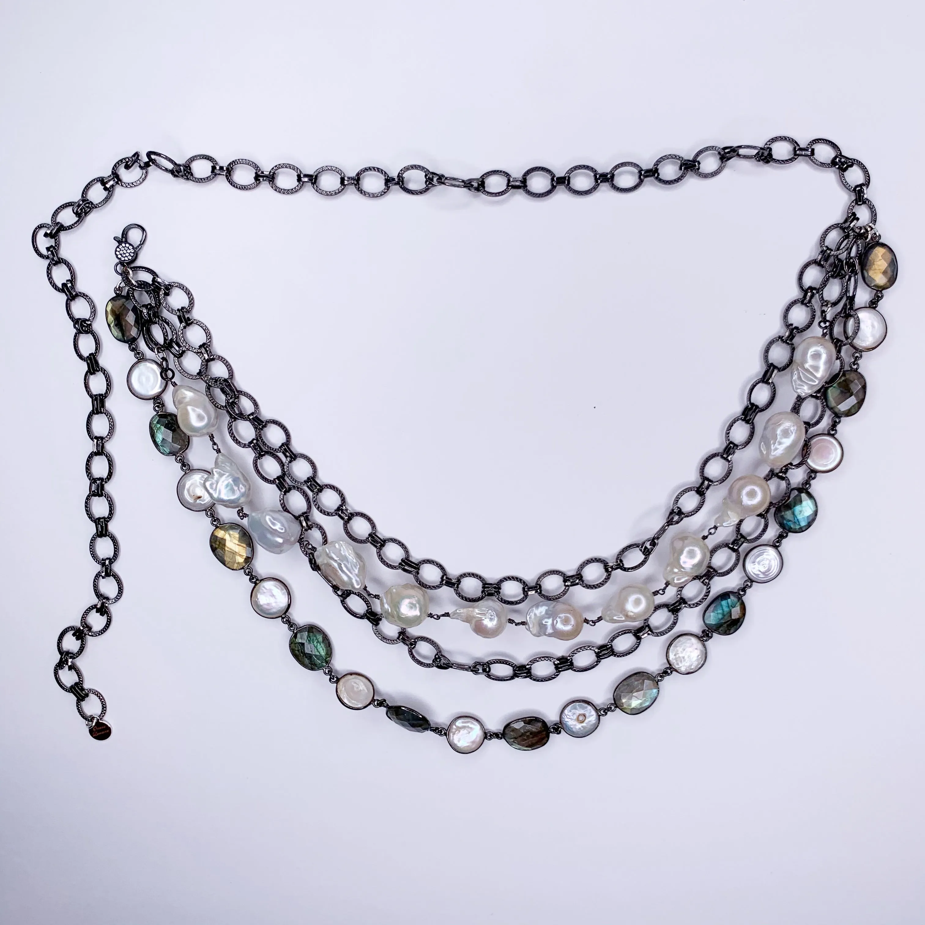 Baroque Pearl Gemstone Belt