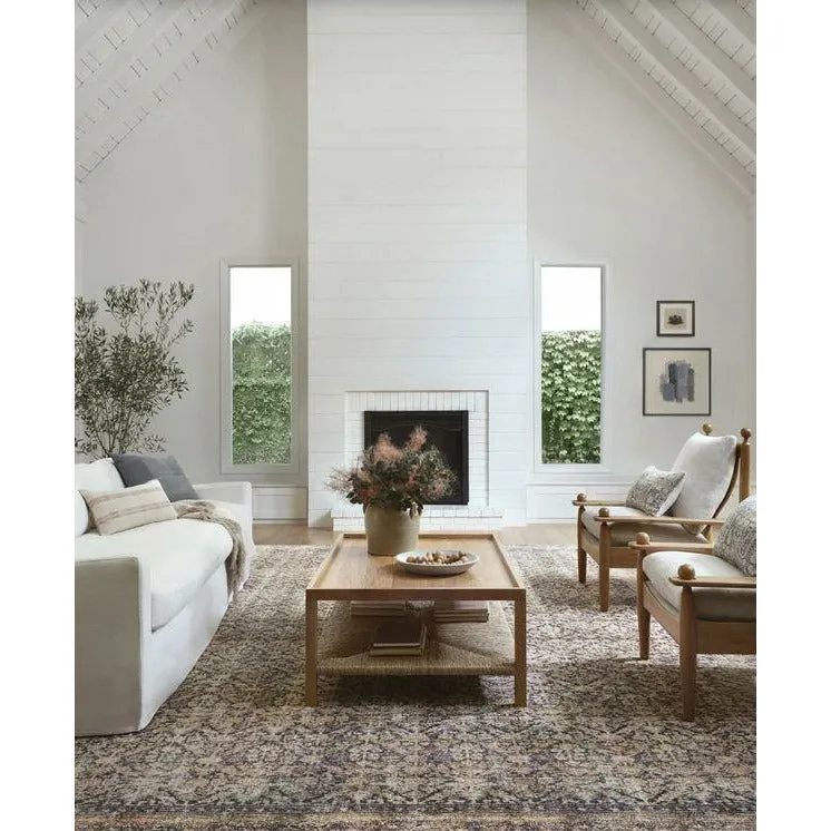Billie Area Rug - Ink/Salmon