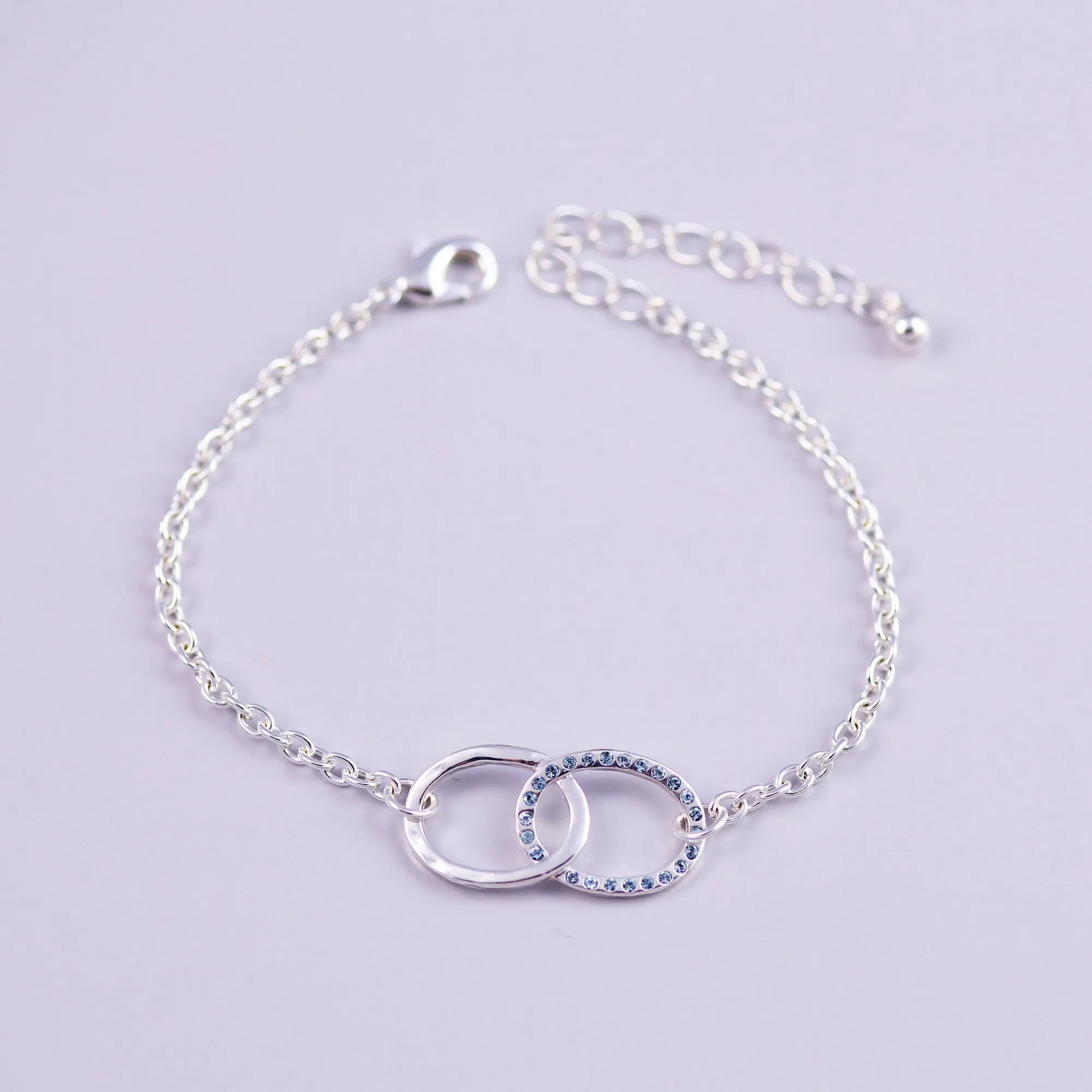 Birthstone Infinity Bracelet Made with Crystals from Swarovski ®
