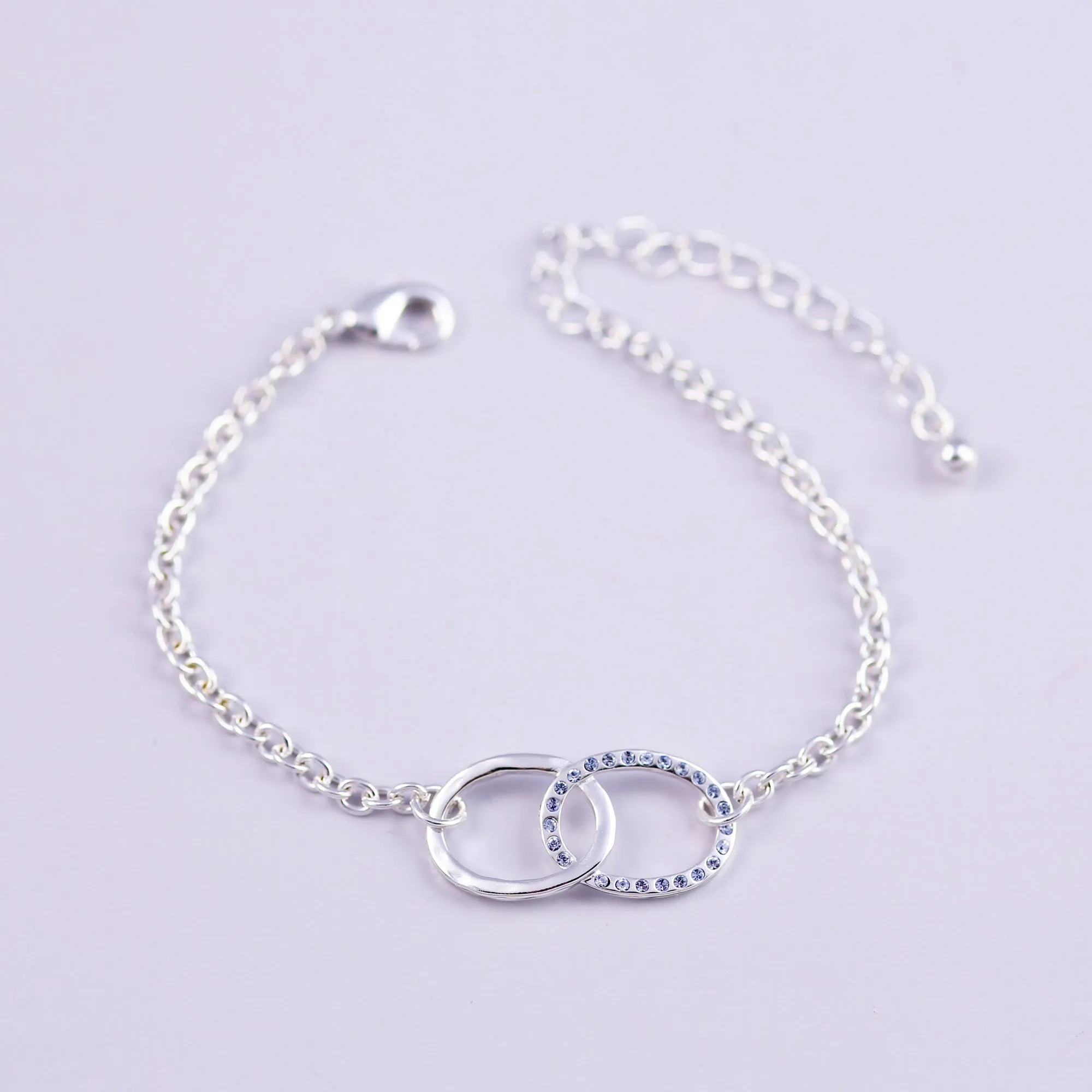 Birthstone Infinity Bracelet Made with Crystals from Swarovski ®