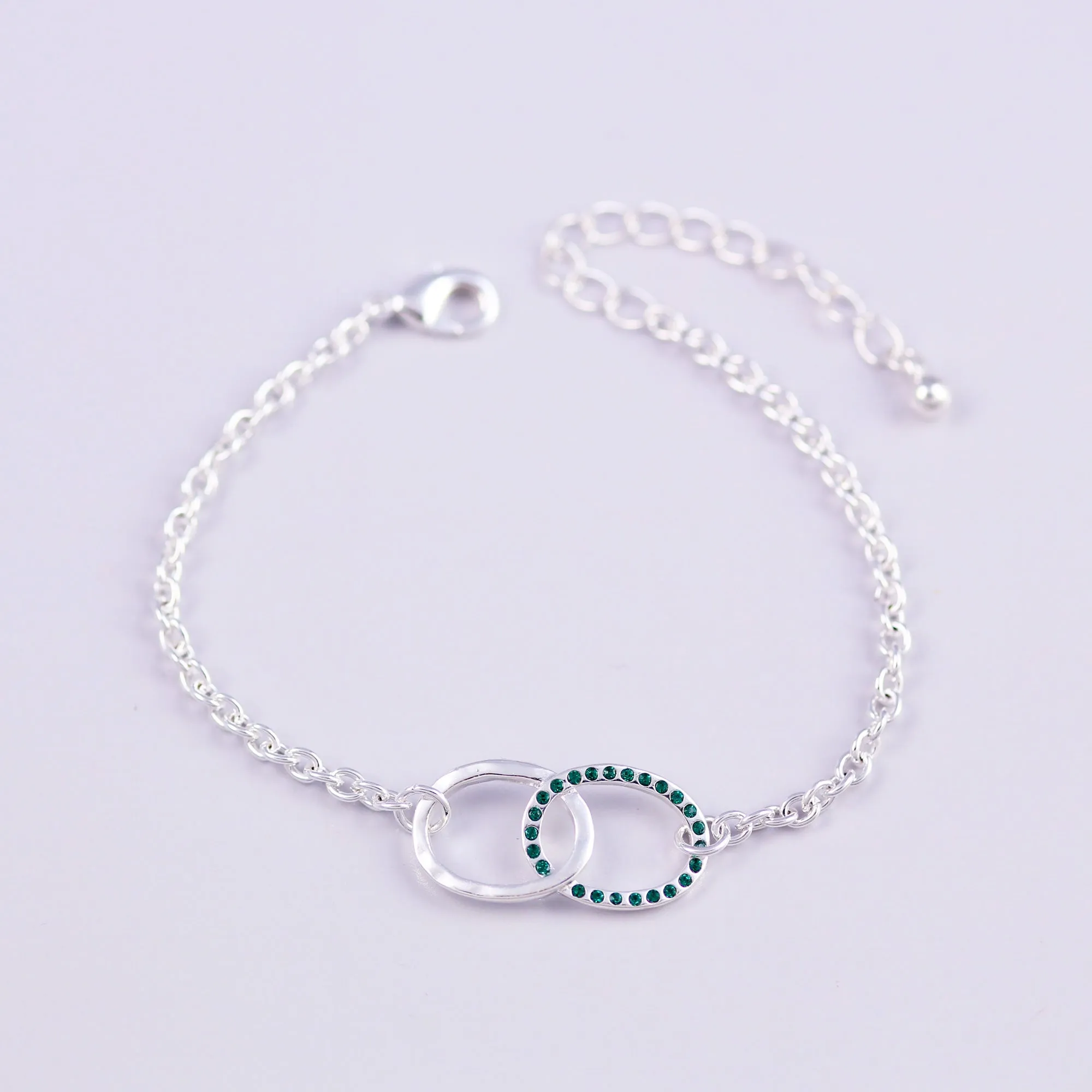 Birthstone Infinity Bracelet Made with Crystals from Swarovski ®