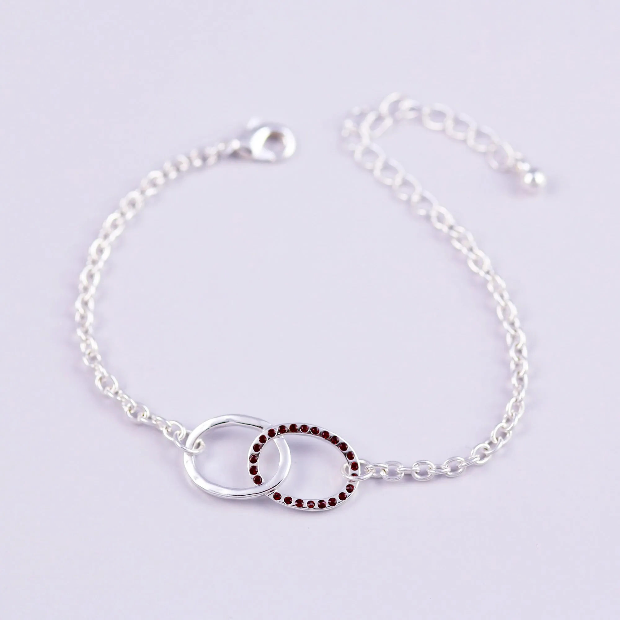 Birthstone Infinity Bracelet Made with Crystals from Swarovski ®