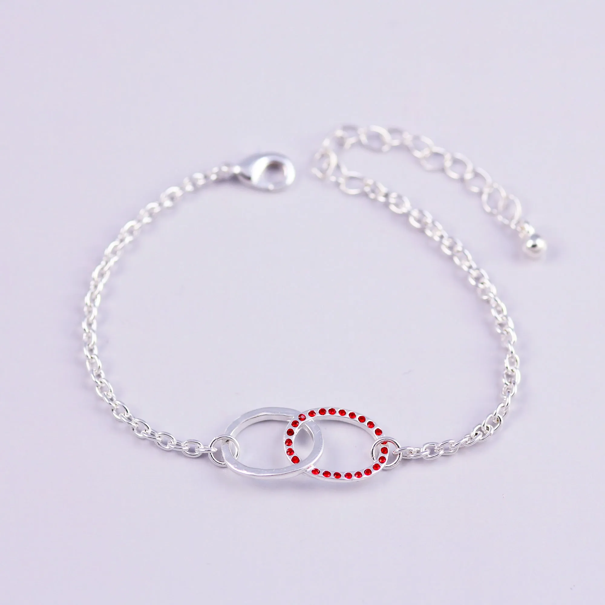 Birthstone Infinity Bracelet Made with Crystals from Swarovski ®