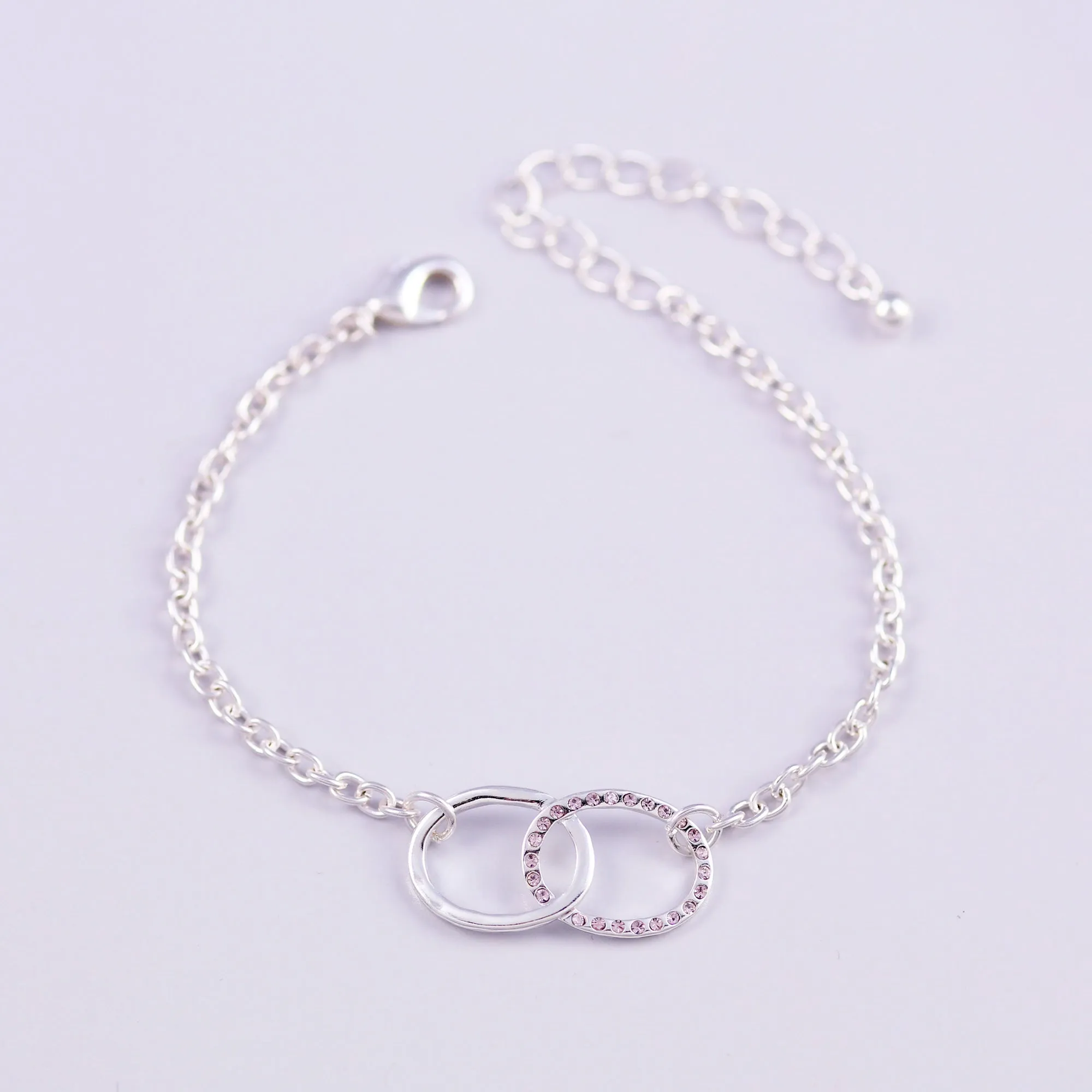 Birthstone Infinity Bracelet Made with Crystals from Swarovski ®