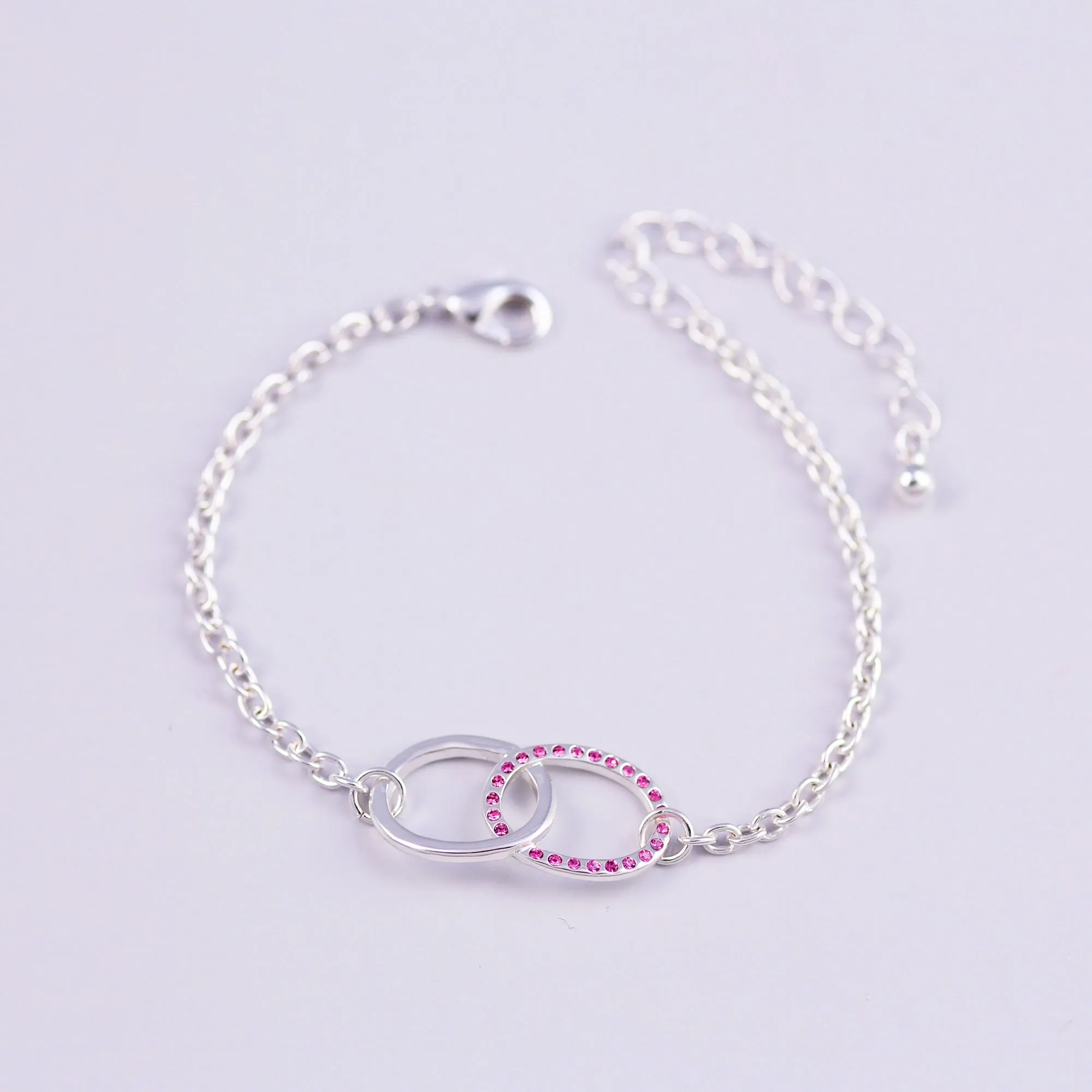 Birthstone Infinity Bracelet Made with Crystals from Swarovski ®