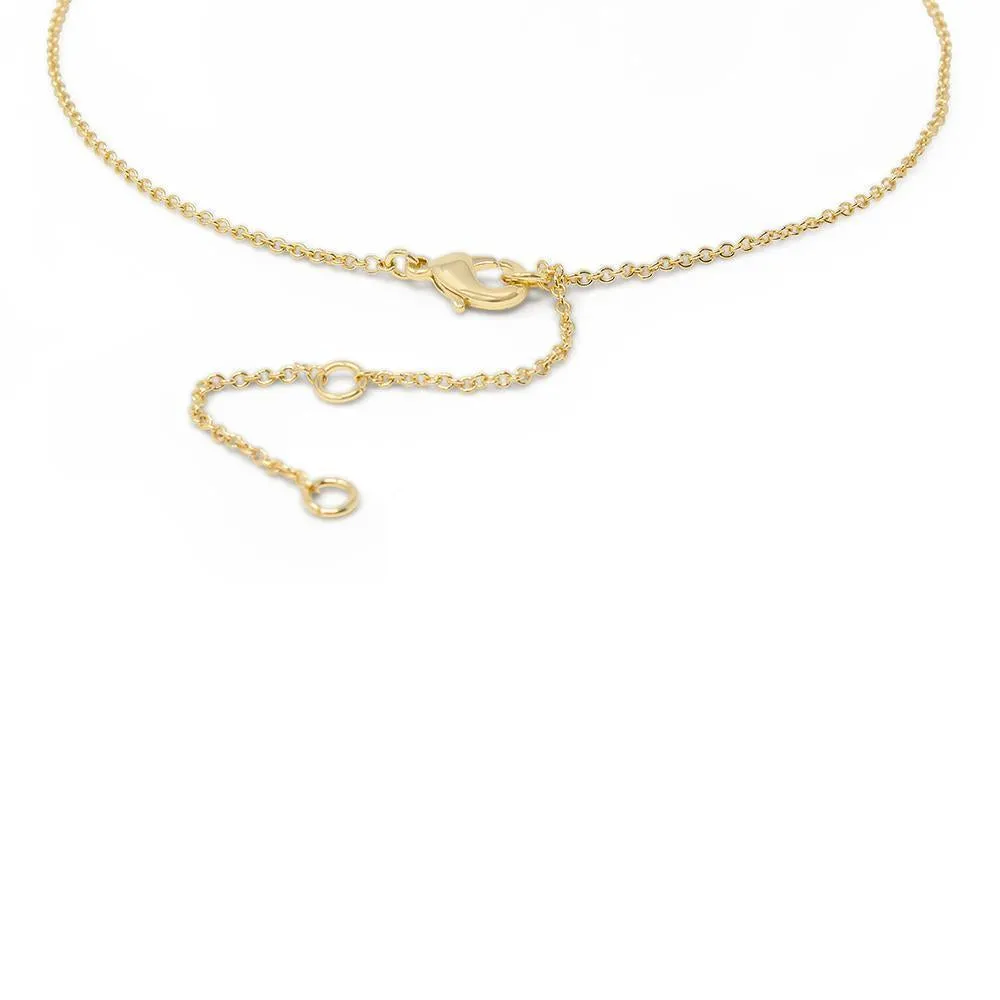 Birthstone Necklace September Gold Plated