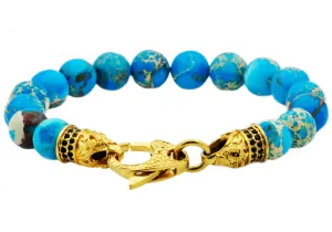 Blackjack Men's Sea Sediment Jasper Bracelet BJS16BSS