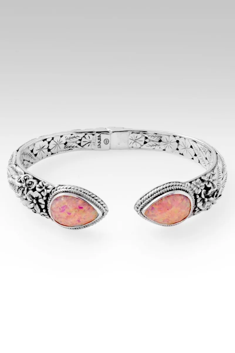 Bloom Happily Tip-to-Tip Bracelet™ in Salmon Pink Simulated Opal
