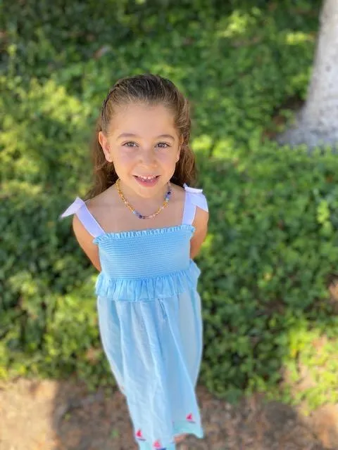 Boost Immune System with Amber and Pastel Rainbow Big Kid Necklace - Natural Relief for Sinus, Ear, Headaches, and Focus