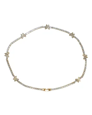 Butterfly Pavé Tennis Necklace