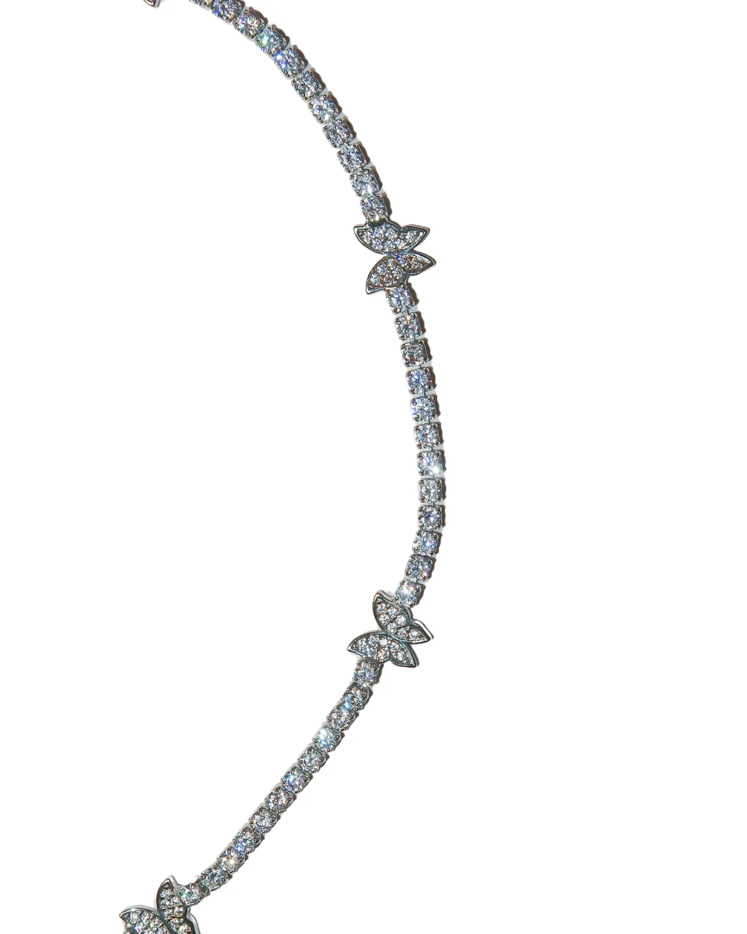 Butterfly Pavé Tennis Necklace