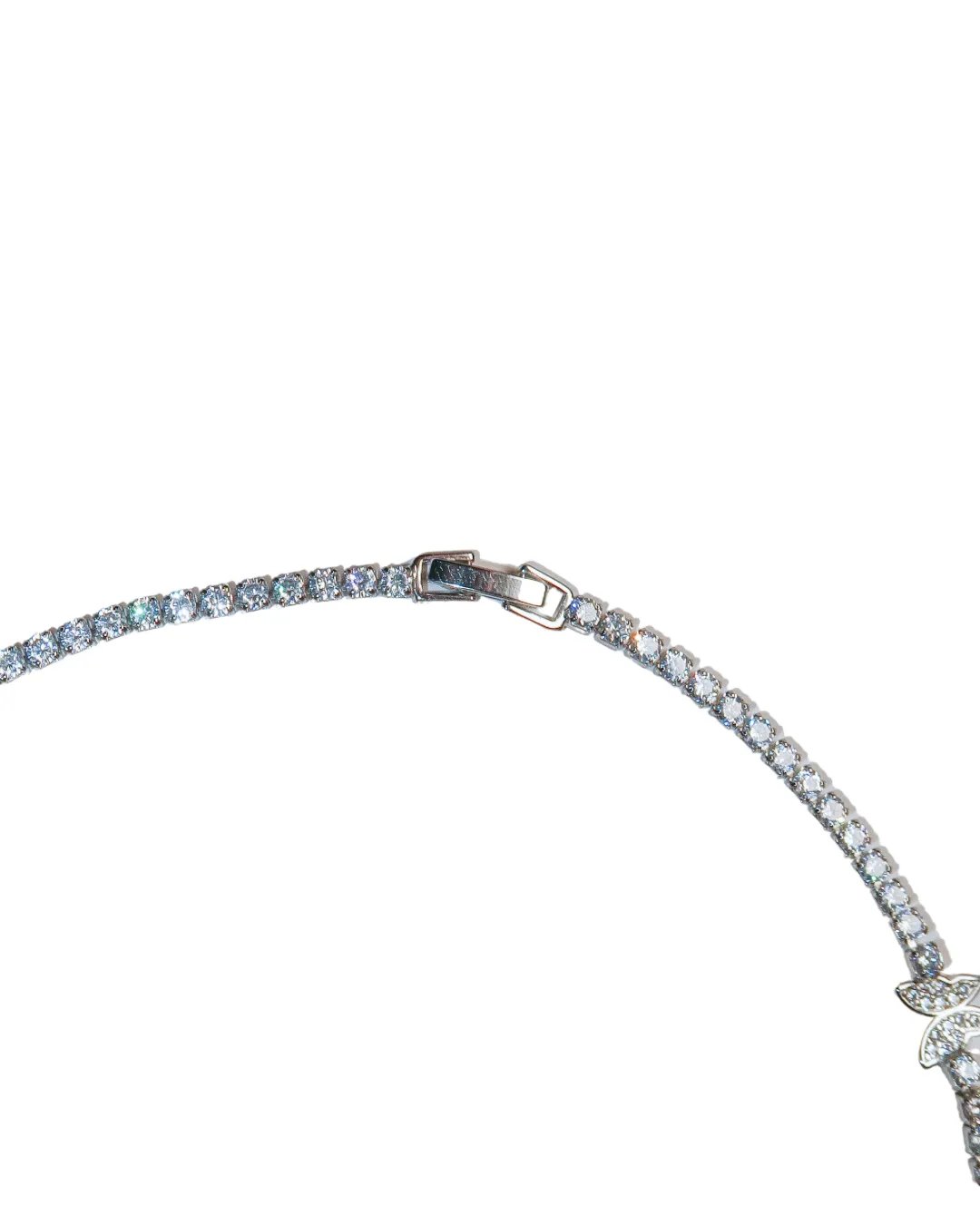 Butterfly Pavé Tennis Necklace