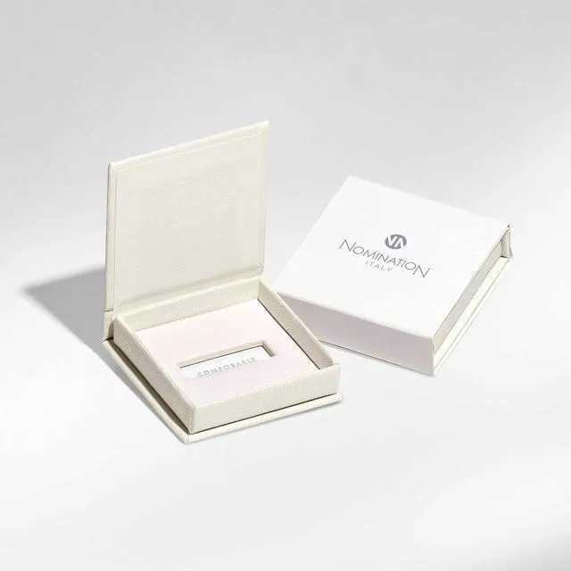 Composable Classic Left Drop White Opal Stone Link - Rose Gold - 430513/07