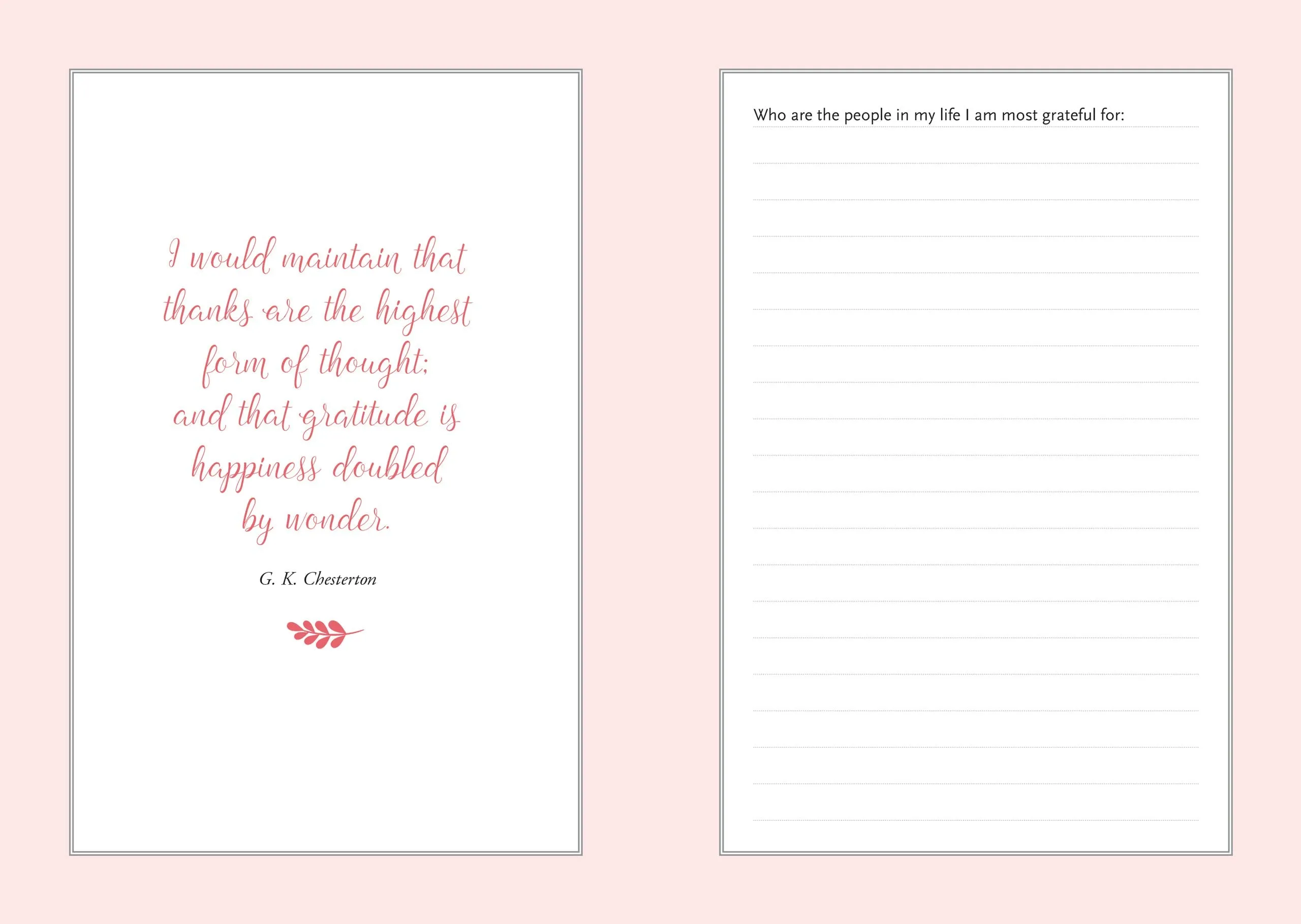 Daily Journal: Gratitude