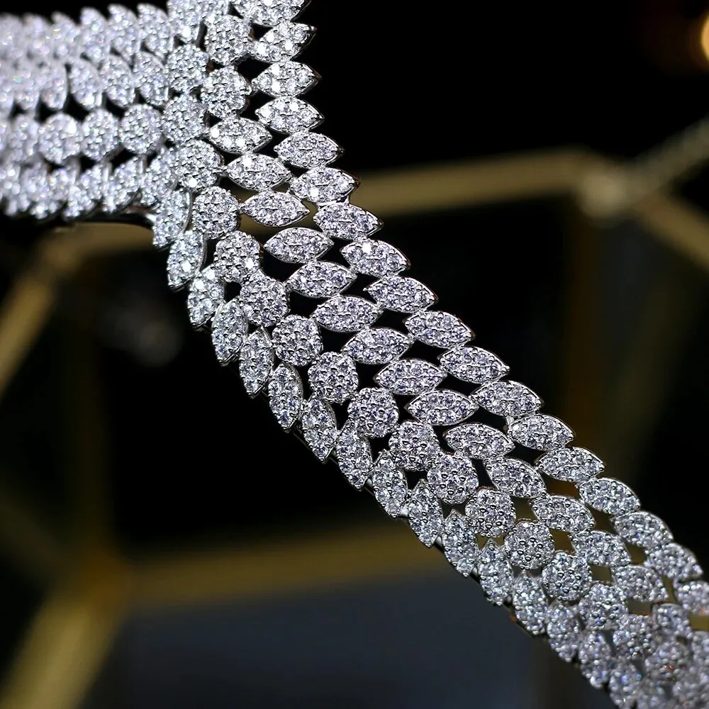 Elegant Zircon Royal Wedding Tiaras