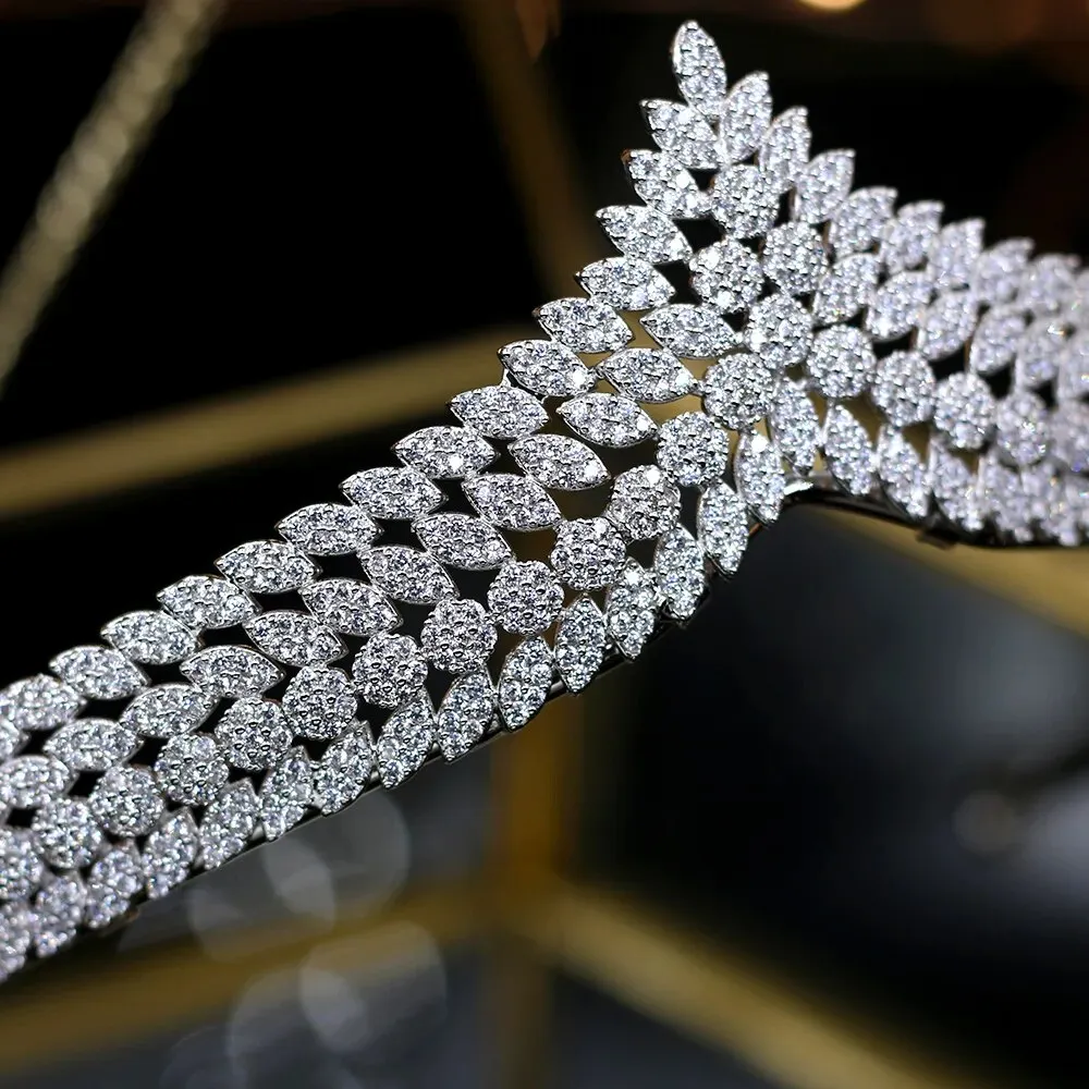 Elegant Zircon Royal Wedding Tiaras
