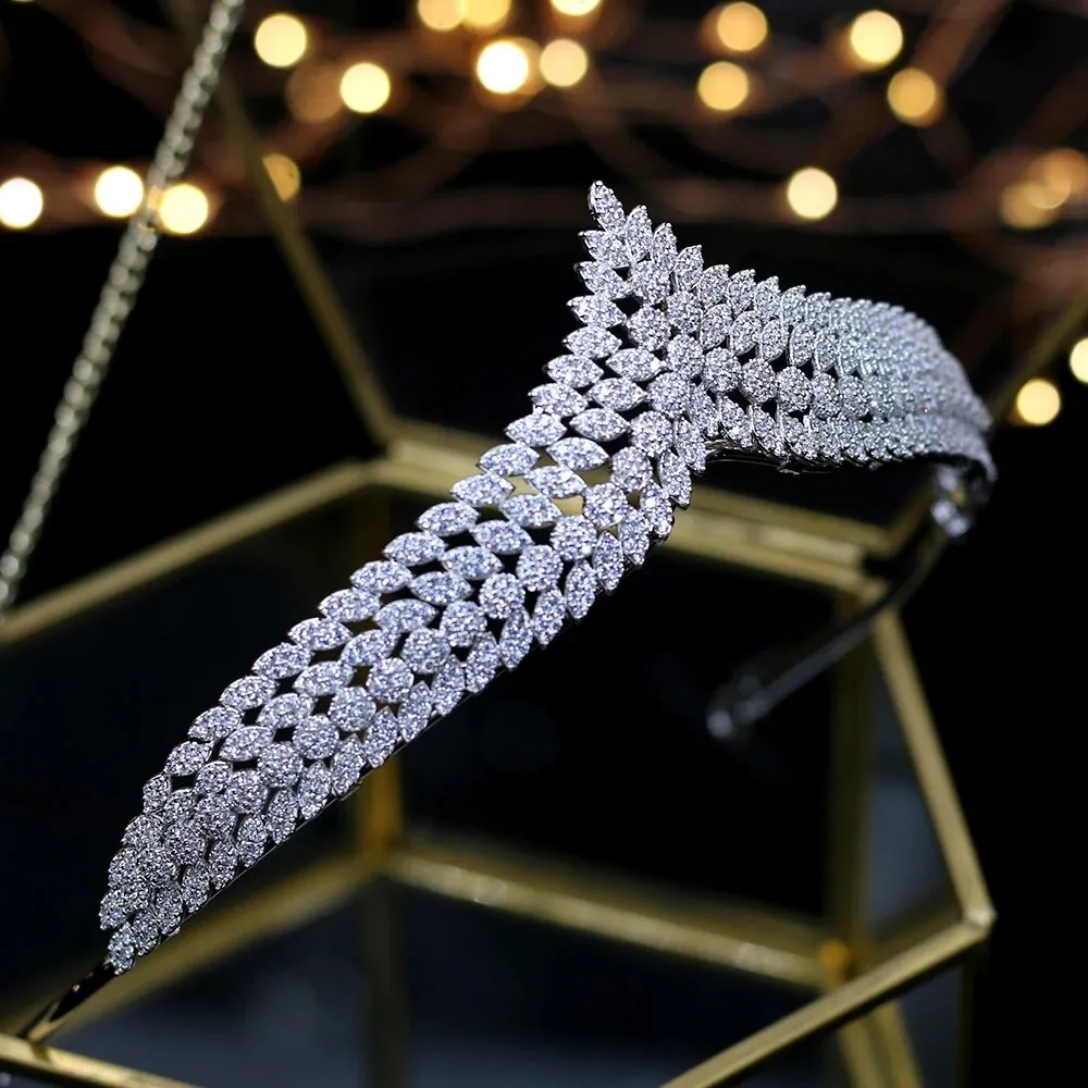 Elegant Zircon Royal Wedding Tiaras