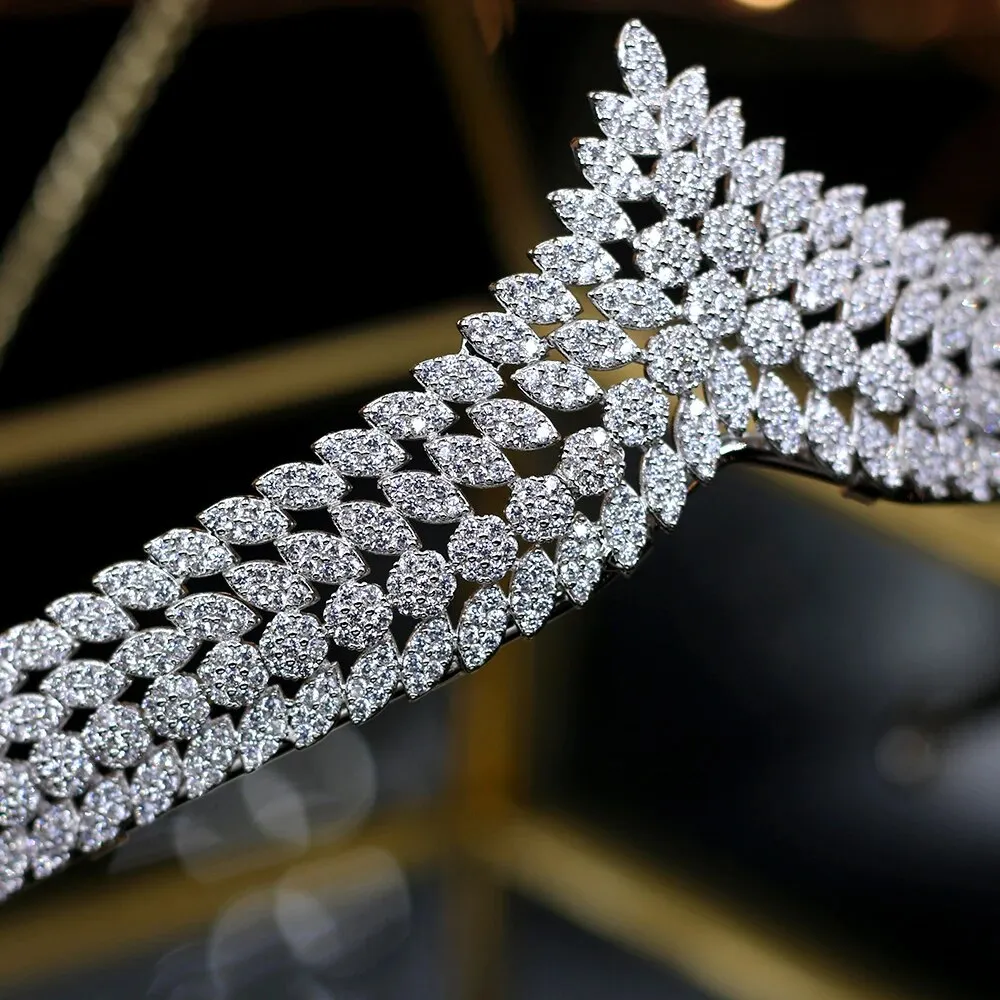 Elegant Zircon Royal Wedding Tiaras