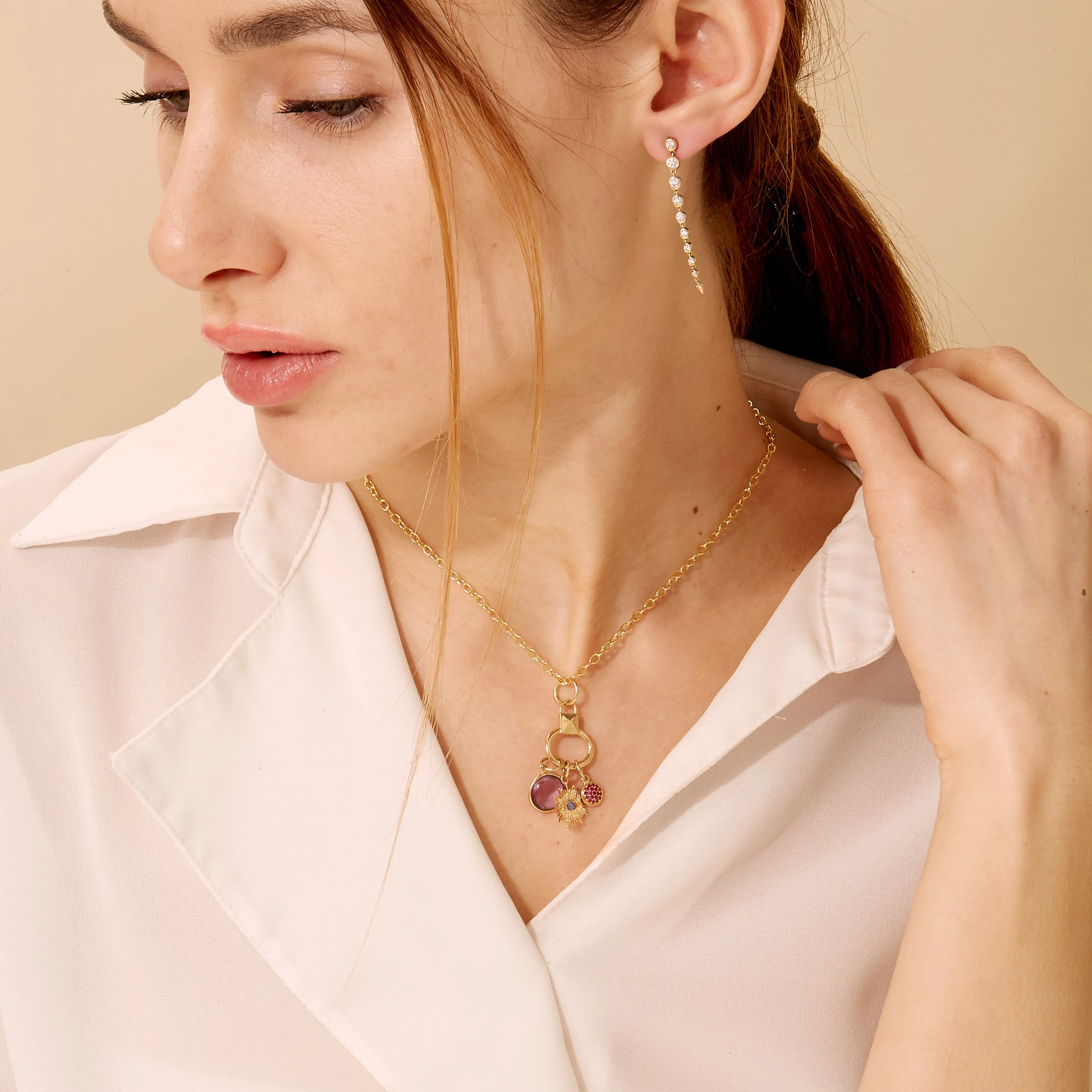 Evil Eye Chakra Charm Necklace