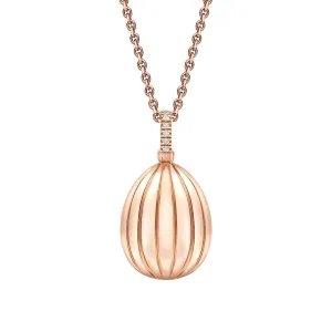 Fabergé Colours of Love Rose Gold Diamond and Ruby ‘180’ Egg Pendant