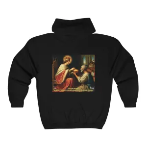 FREEDUMB FIGHTERS WEARING CROWN Unisex Heavy Blend™ Full Zip Hooded Sweatshirt