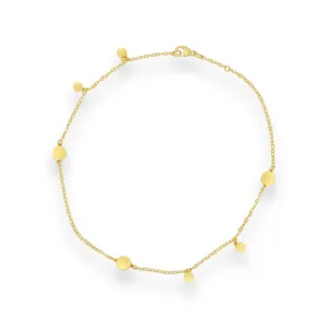 Gold Multi-Disc Anklet