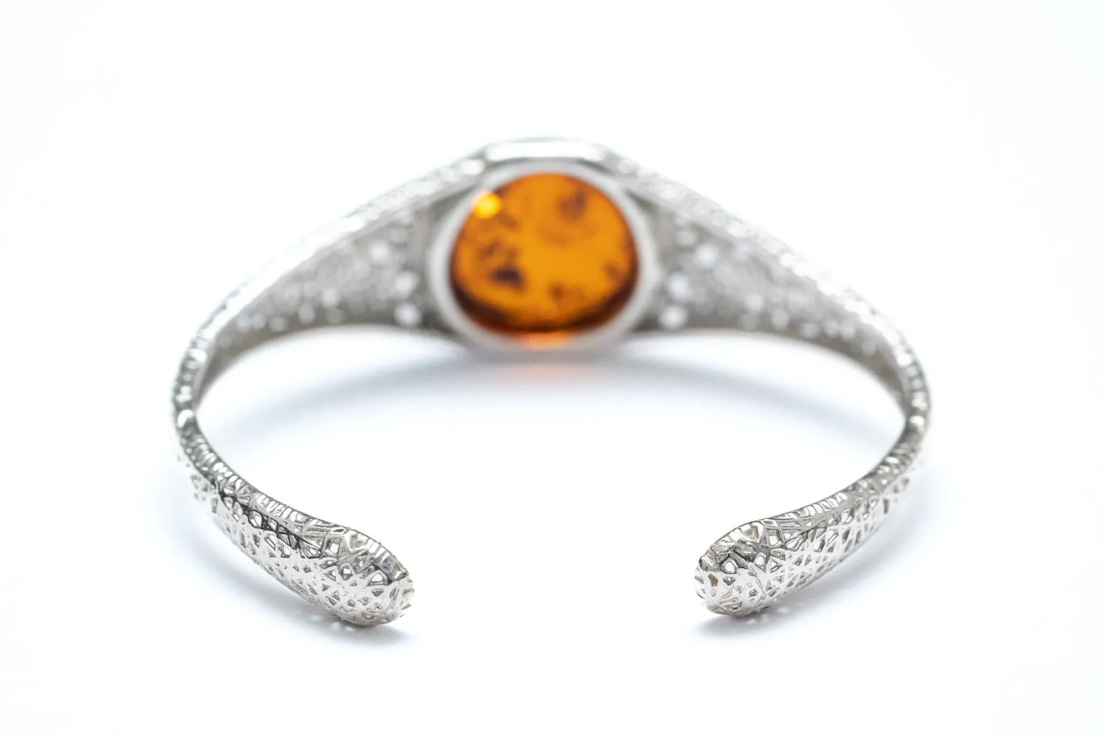 Handmade Modern Amber Arm Cuff