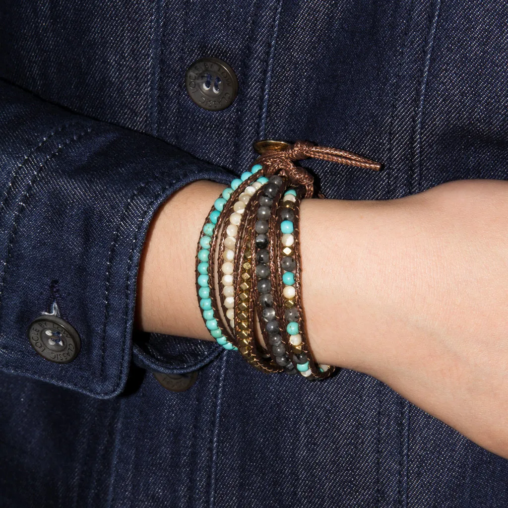 It's a Wrap Bracelet - Turquoise