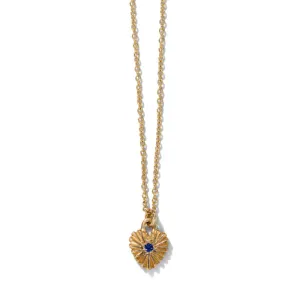 Kora Necklace, Blue Sapphire, 9kt Yellow Gold