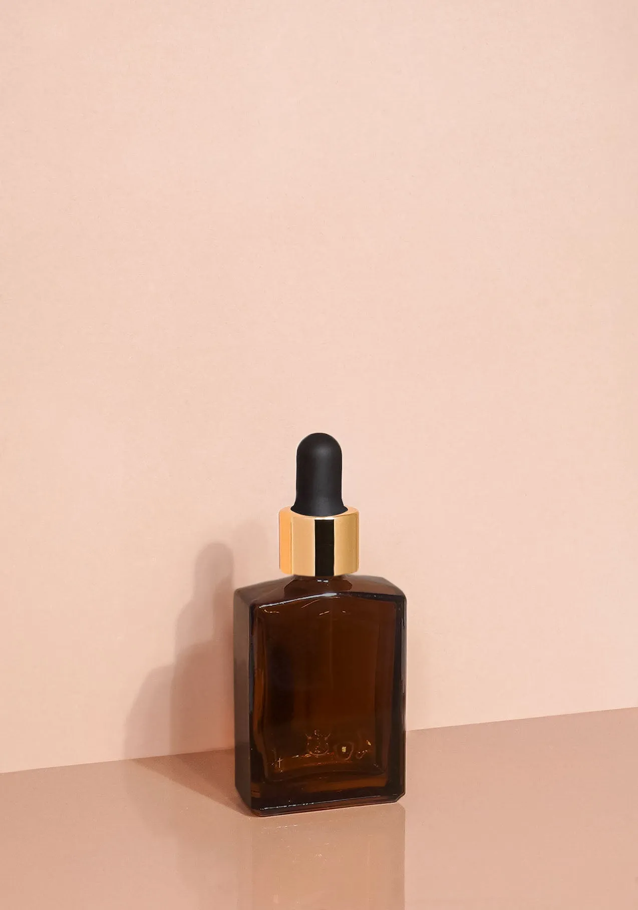 Lily Glass Bottle | Amber | Black Rubber Dropper