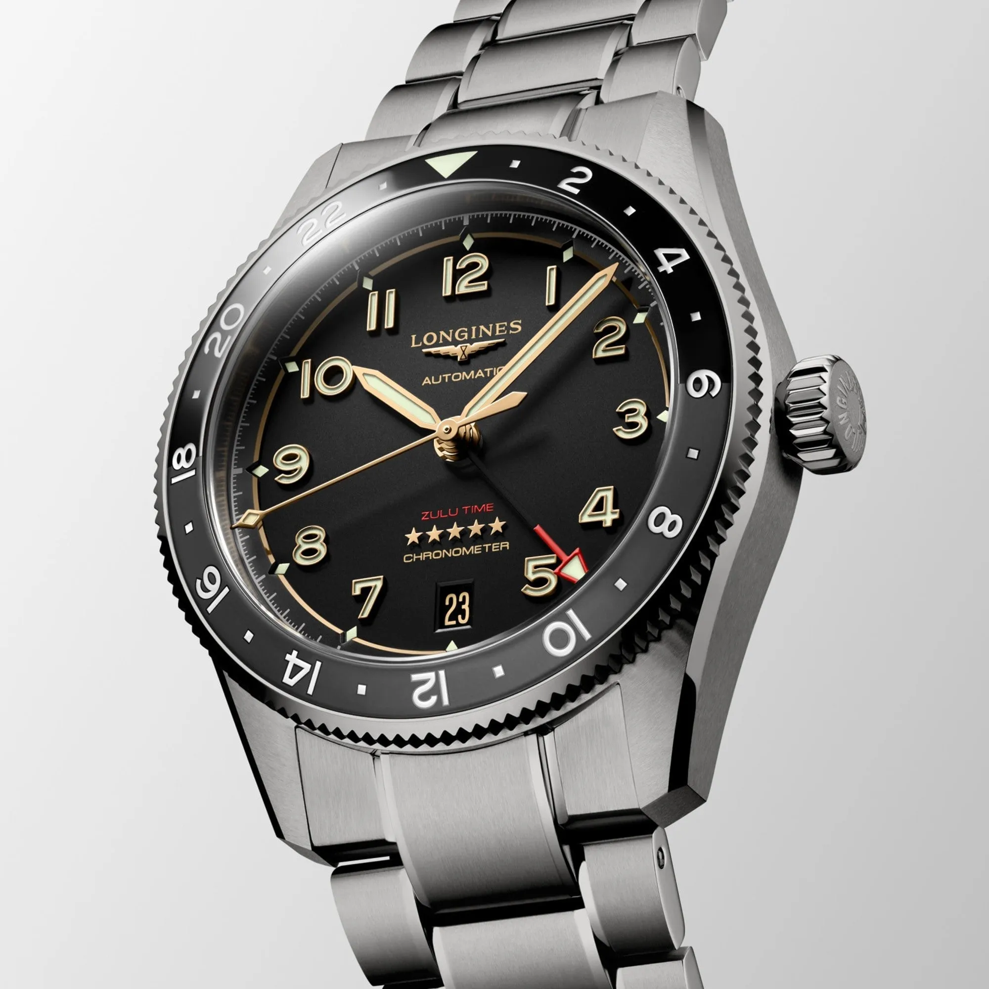 Longines Spirit Zulu Time Titanium 39 mm