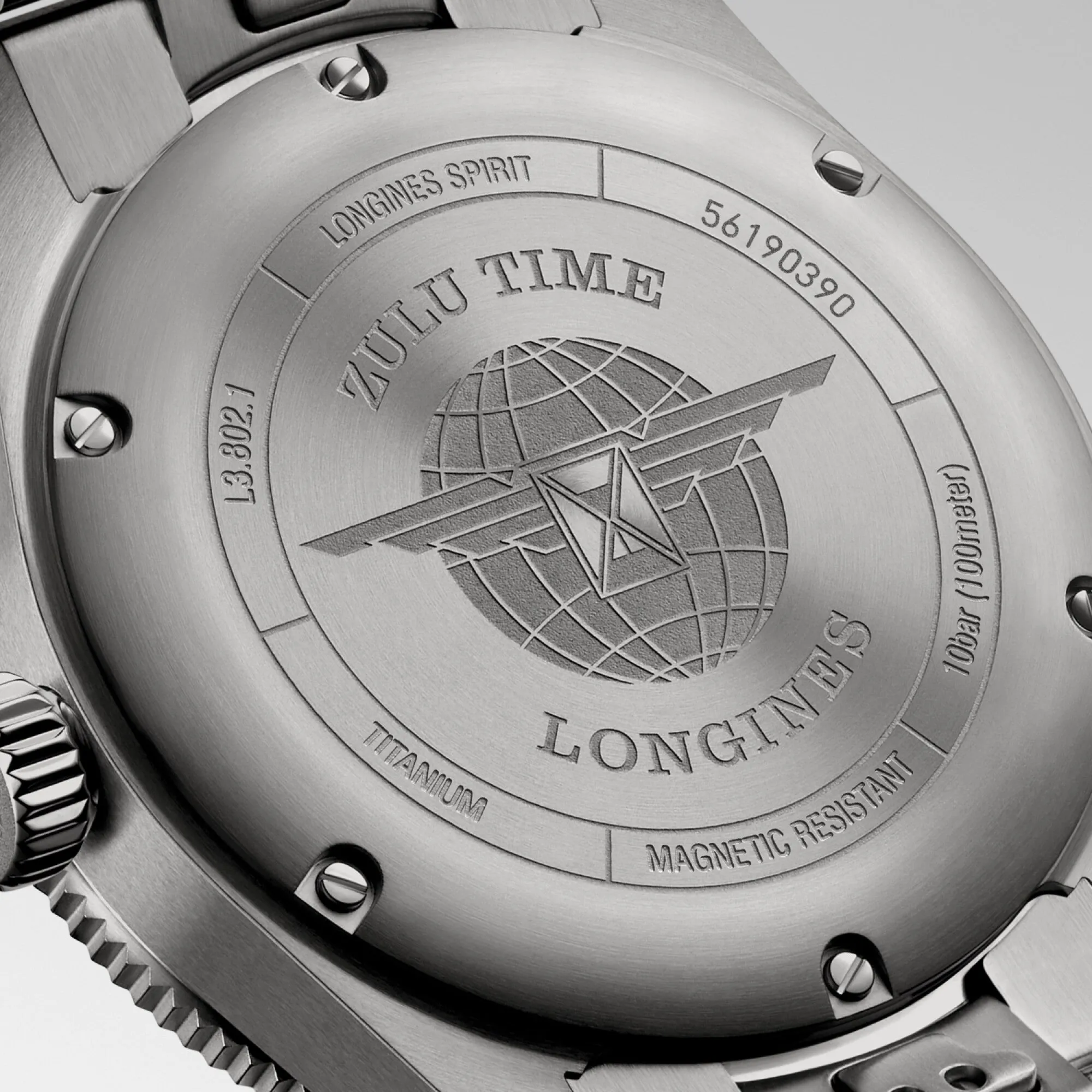 Longines Spirit Zulu Time Titanium 39 mm