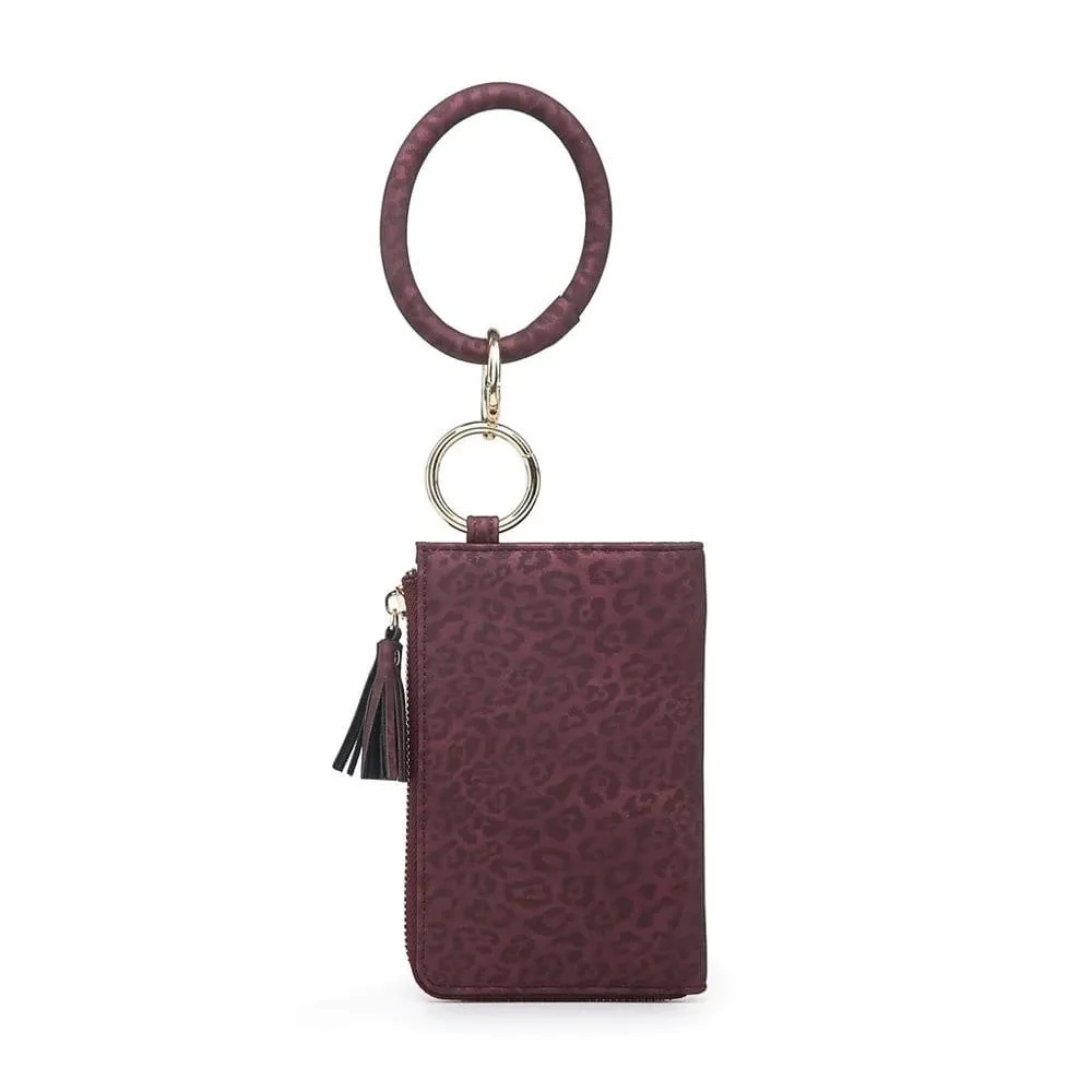 M1973 Wristlet Zipper Bangle/Wallet/Cardholder w/ Tassel