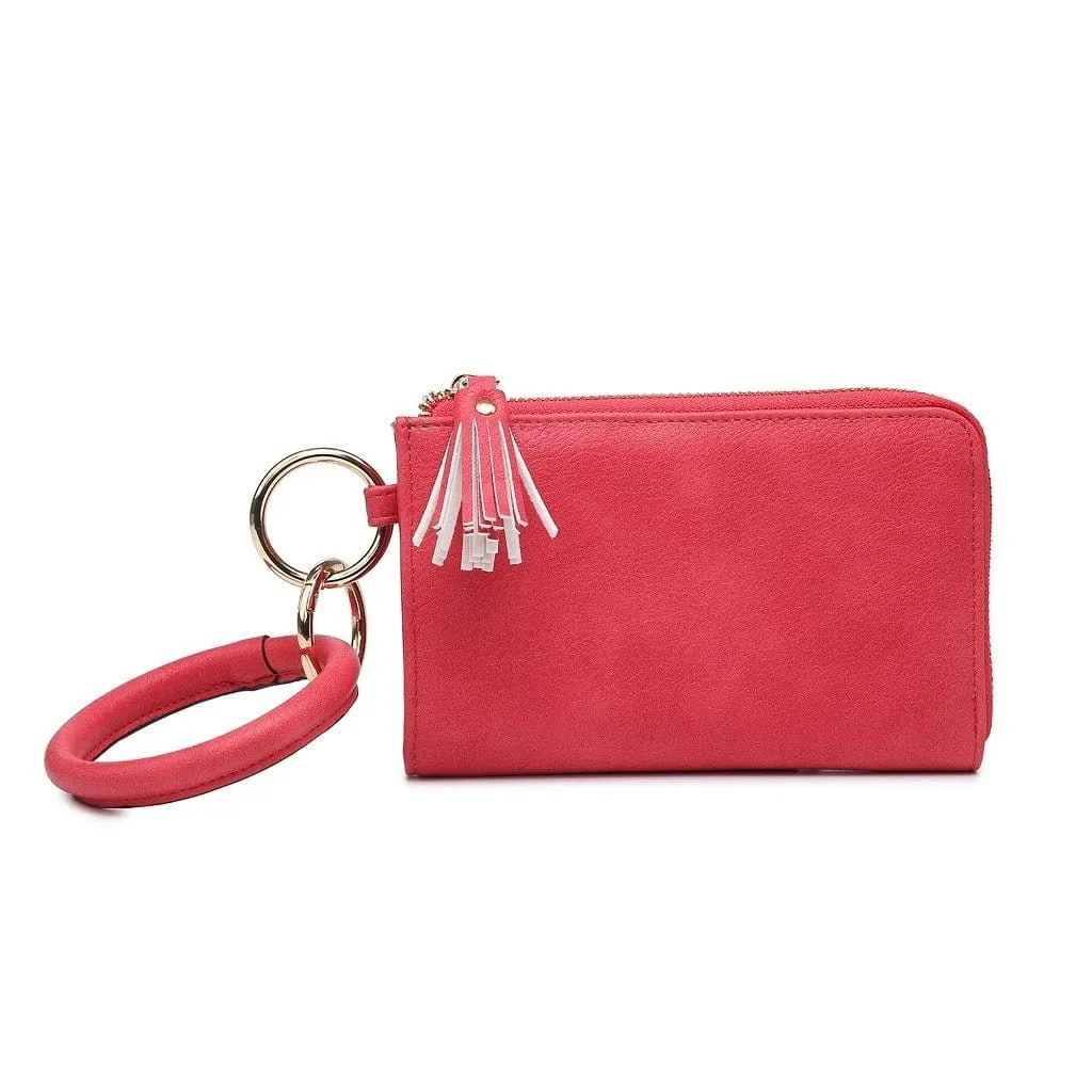 M1973 Wristlet Zipper Bangle/Wallet/Cardholder w/ Tassel