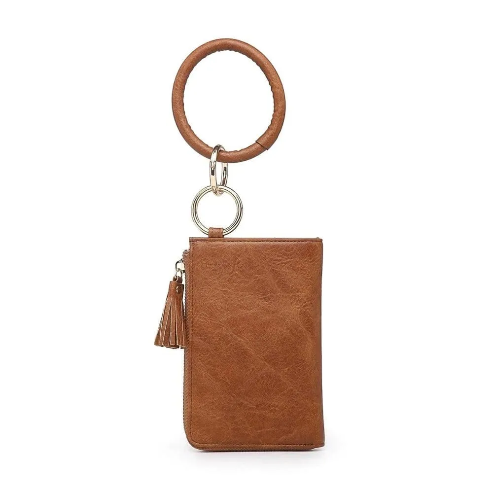 M1973 Wristlet Zipper Bangle/Wallet/Cardholder w/ Tassel