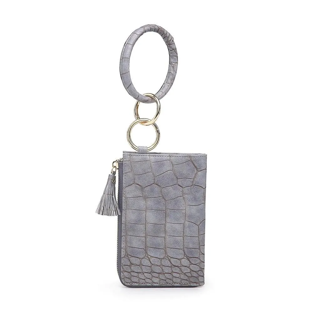 M1973 Wristlet Zipper Bangle/Wallet/Cardholder w/ Tassel